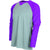 BAW Charcoal/Purple Xtreme Tek Long Sleeve Baseball Shirt