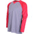 BAW Charcoal/Red Xtreme Tek Long Sleeve Baseball Shirt