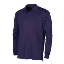 BAW Men's Purple Xtreme Tek Long Sleeve Polo