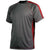 BAW Men's Charcoal/Red Xtreme Tek Sideline T-Shirt