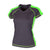 BAW Women's Charcoal/Neon Green Xtreme Tek Sideline T-Shirt