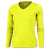 BAW Women's Neon Yellow Xtreme Tek Long Sleeve Shirt