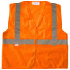 Xtreme Visibility Unisex Orange Value Class 2 Zip Mesh Vest