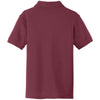 Port Authority Youth Burgundy Core Classic Pique Polo