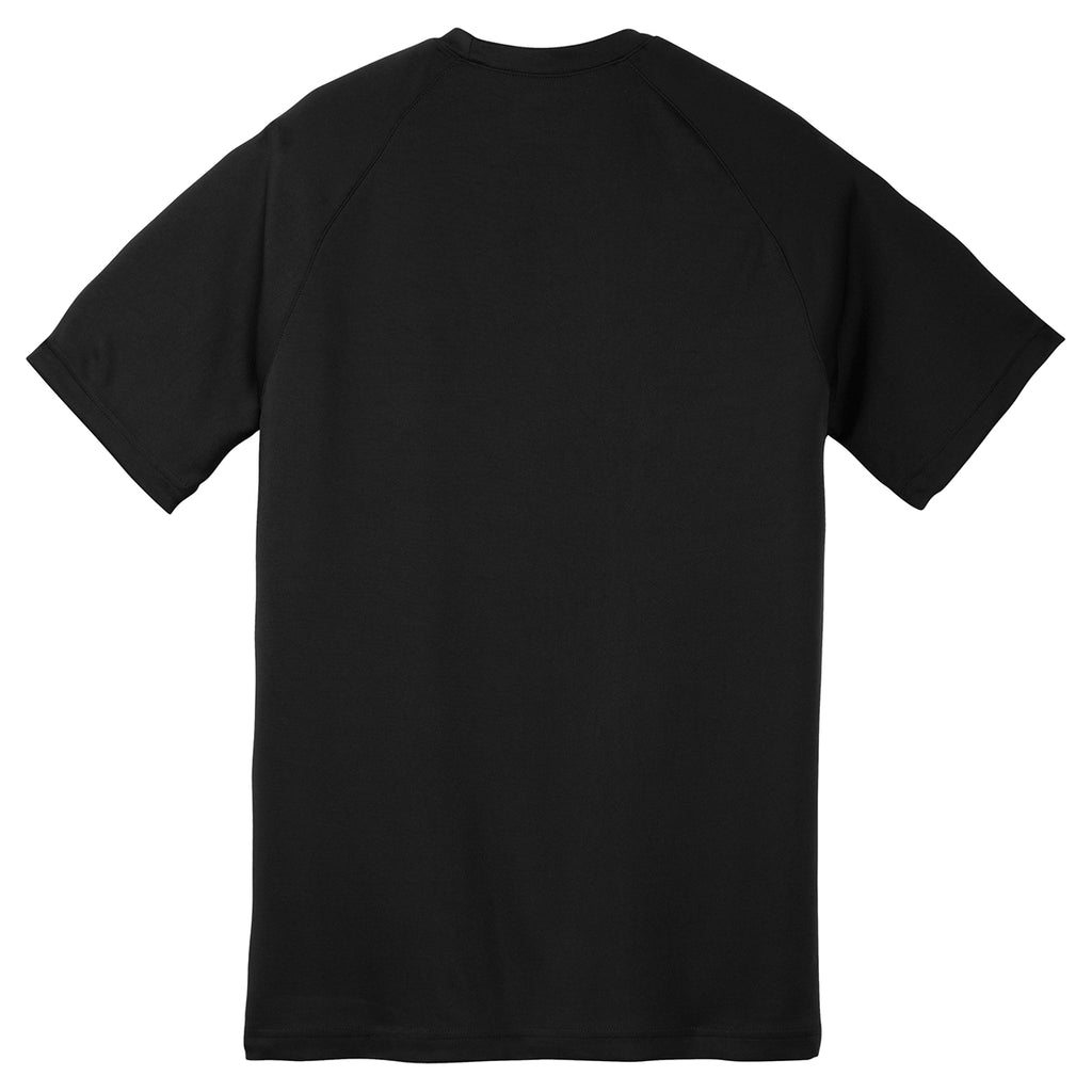 Sport-Tek Youth Black Dry Zone Raglan T-Shirt