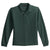 Port Authority Youth Dark Green Long Sleeve Silk Touch Polo
