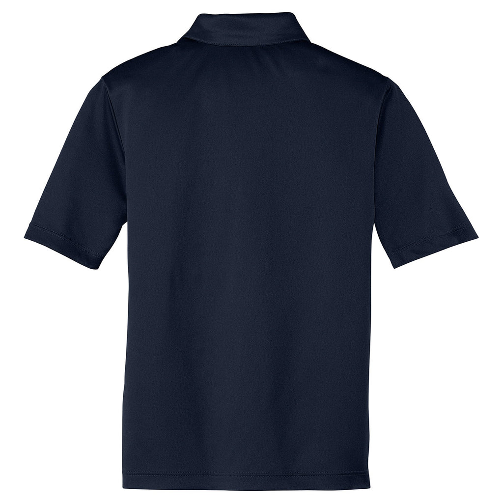 Port Authority Youth Navy Silk Touch Performance Polo