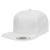 Yupoong White Adult 5-Panel Cotton Twill Snapback Cap