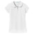 Port Authority Girls White Silk Touch Peter Pan Collar Polo