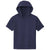 Sport-Tek Youth Navy Sport-Wick Fleece Short Sleeve Pullover Hoodie