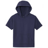 Sport-Tek Youth Navy Sport-Wick Fleece Short Sleeve Pullover Hoodie