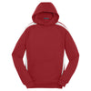 Sport-Tek Youth True Red/White Sleeve Stripe Pullover Hooded Sweatshirt
