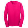 Sport-Tek Youth Pink Raspberry Long Sleeve PosiCharge Competitor Tee