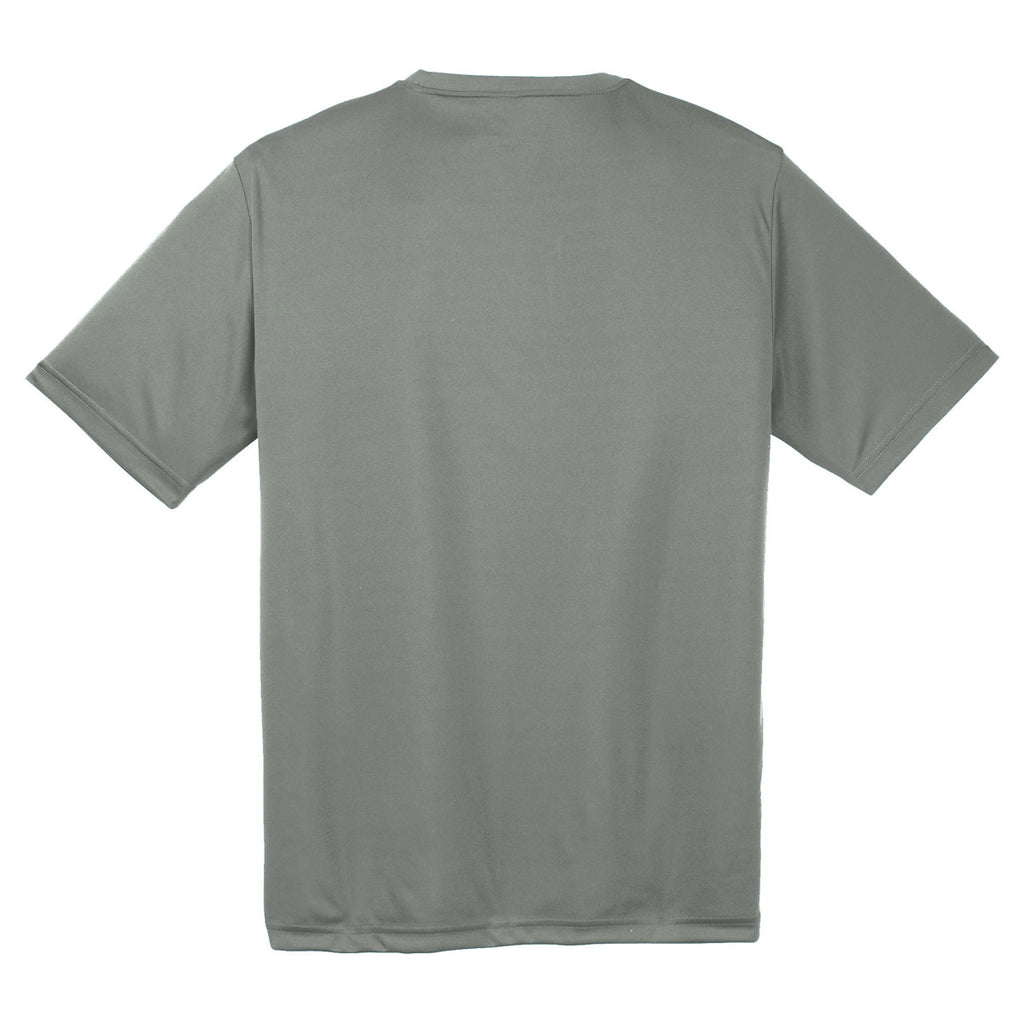 Sport-Tek Youth Grey Concrete PosiCharge Competitor Tee