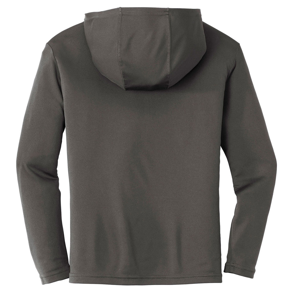 Sport-Tek Youth Iron Grey PosiCharge Competitor Hooded Pullover