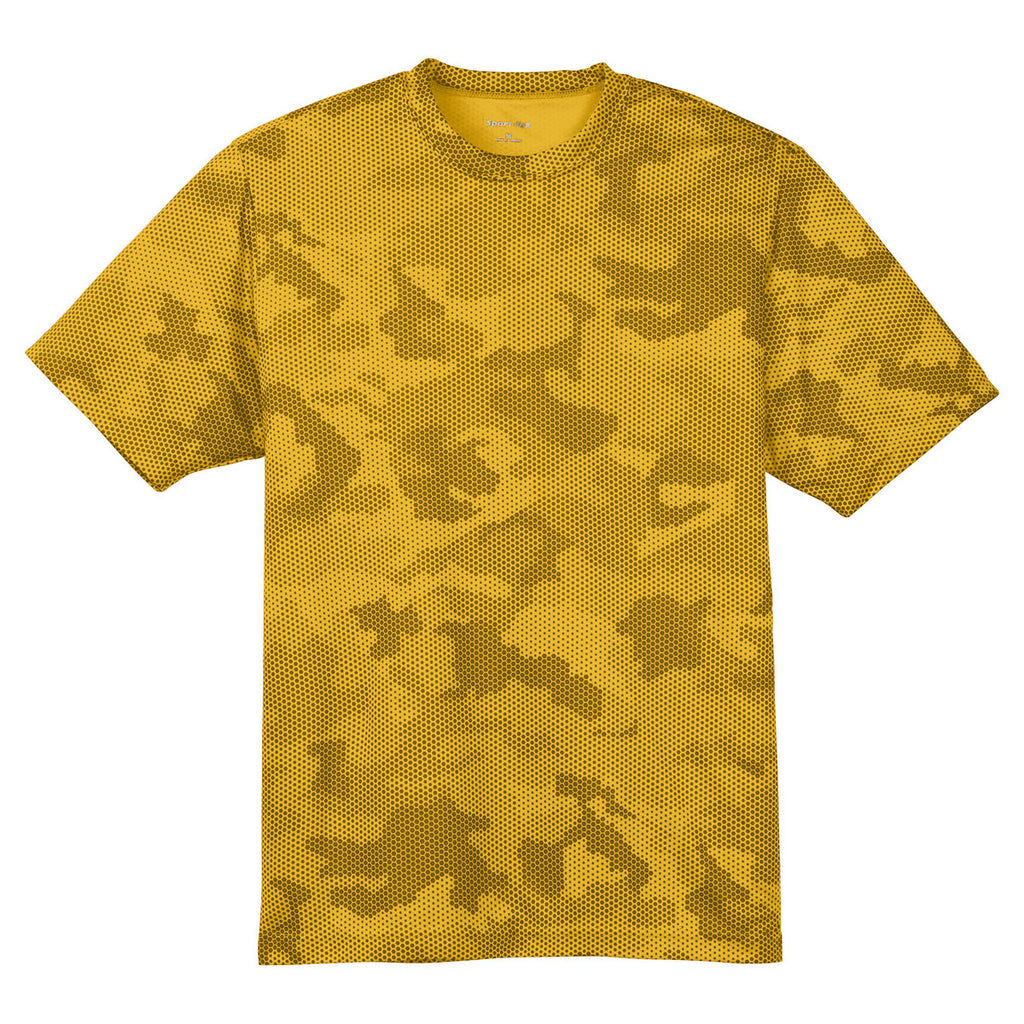 Sport-Tek Youth Gold CamoHex Tee