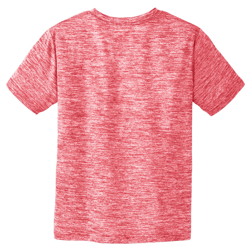 Sport-Tek Youth Deep Red Electric PosiCharge Electric Heather Tee