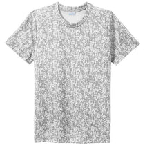 Sport-Tek Youth White PosiCharge Digi Camo Short Sleeve Tee