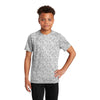 Sport-Tek Youth White PosiCharge Digi Camo Short Sleeve Tee