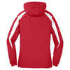 Sport-Tek Youth True Red/White Fleece-Lined Colorblock Jacket