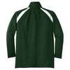 Sport-Tek Youth Forest Green/White Tricot Track Jacket