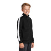 Sport-Tek Youth Black/White Tricot Track Jacket