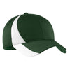 Sport-Tek Youth Forest Green/White Dry Zone Nylon Colorblock Cap