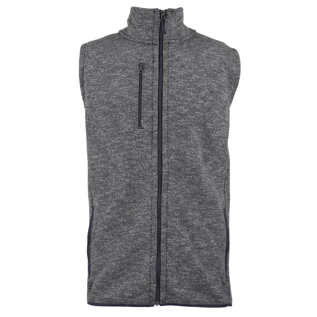 Zusa Men's Light Grey Heather Midtown Fleece Vest