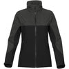 Stormtech Women's Black/Carbon Heather Stingray Jacket