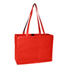 UltraClub Red Non-Woven Deluxe Tote