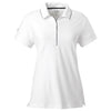 adidas Golf Women's ClimaLite White/Black S/S Jersey Polo
