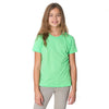 American Apparel Youth Neon Green 50/50 Poly-Cotton Short Sleeve Tee