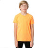 American Apparel Youth Neon Heather Orange 50/50 Poly-Cotton Short Sleeve Tee