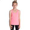 American Apparel Youth Neon Heather Pink Poly-Cotton Tank
