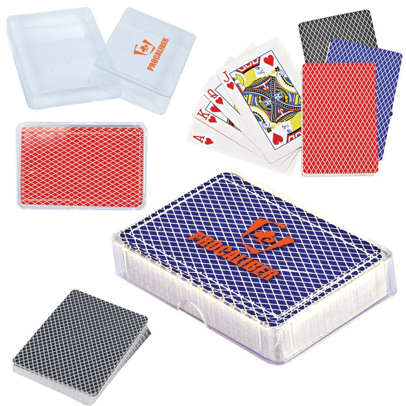Primeline Red Playing Cards in a Case