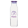 H2Go Purple Vibe Glass Bottle 22 oz