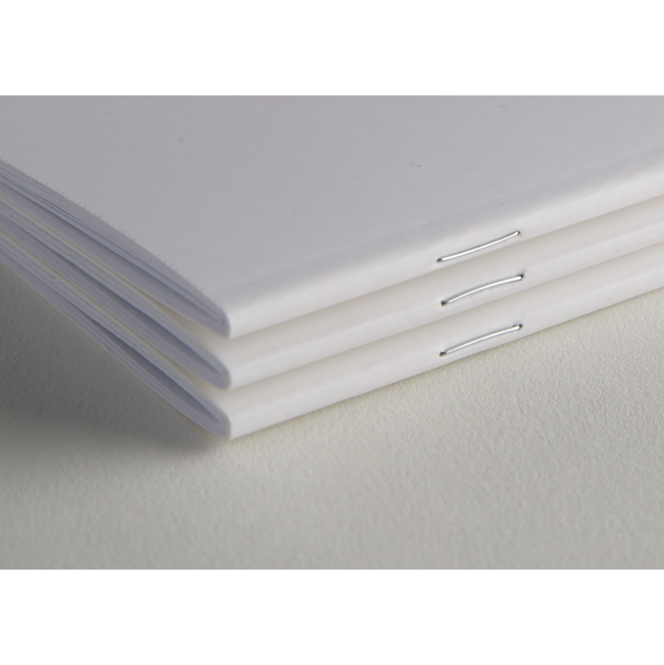 Denik White Pocket Skinny Notebook - 3.5" x 5.5"