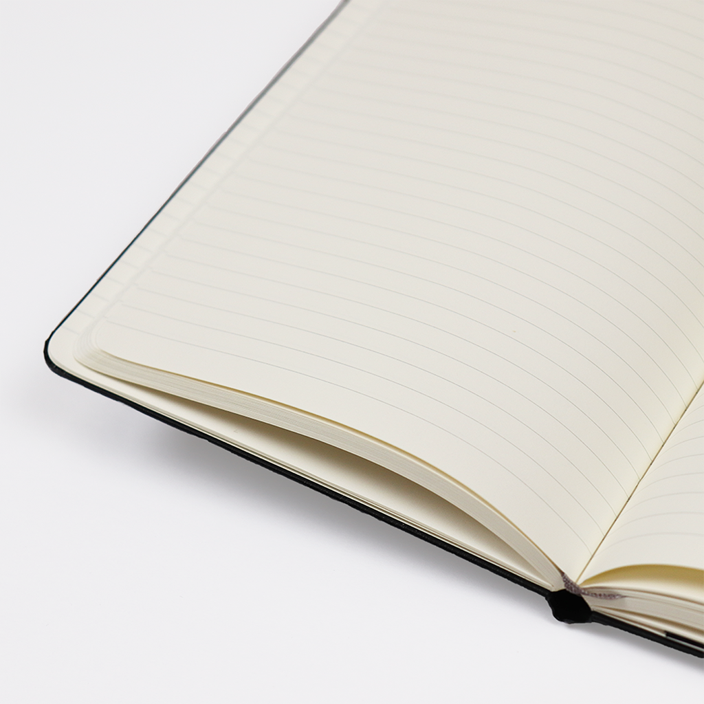 Moleskine Gift Set with Black Large Hard Cover Ruled Notebook (5" x 8.25")